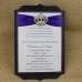 Purple Invitation Card with Crown Buckle Glitter Baby Shower Honoring Invitation